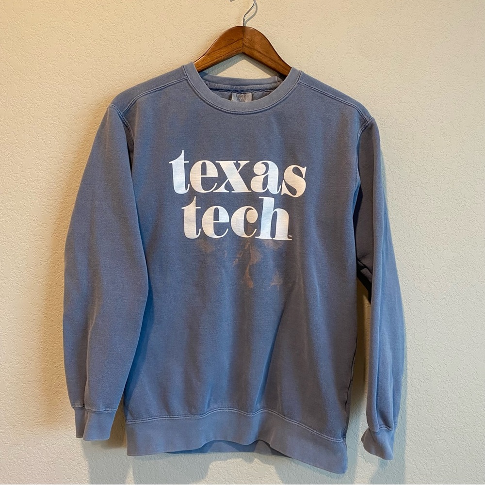 Texas Tech Red Raiders Blue Crewneck Sweatshirt